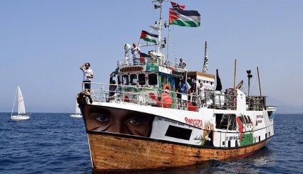 لكسر الحصار.. سفينة أسطول الحرية 2 التركي الى غزة