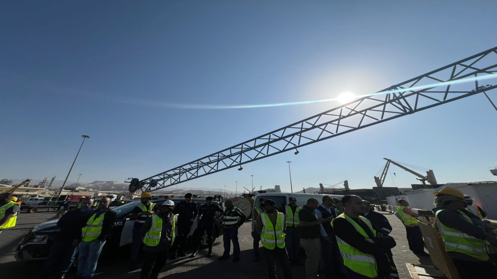 وفاة شخص جراء سقوط رافعة داخل شركة العقبة لإدارة وتشغيل الموانئ