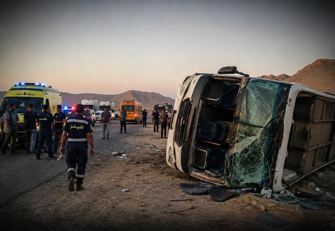 وفاة 10 أردنيين بحادث انقلاب حافلة في سيناء المصرية