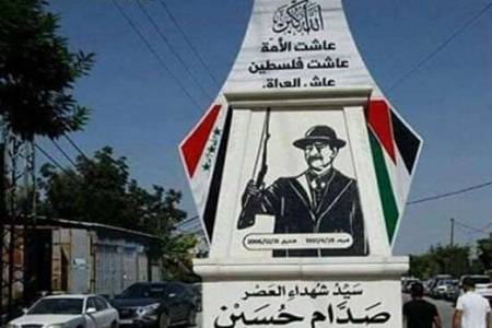 تمثال لـصدام حسين يثير أزمة بالضفة الغربية.. وناشطة كويتية تعلق وتسخر!!