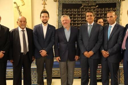 الملك وولي العهد في دارة عبد الرؤوف الروابدة