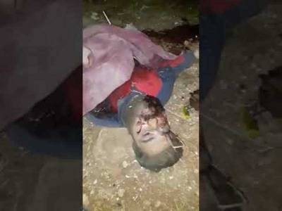 جثة زعيم داعش البغدادي كما تداولتها مواقع التواصل.. فيديوهات