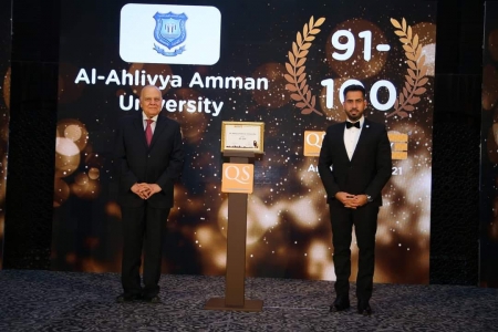 عمان الأهلية الثانية محليا على الجامعات الخاصة والأولى عربياً بالنسبة للأساتذة والطلبة الوافدين  بتصنيف كيو.أس