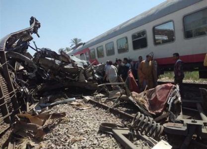 مفاجأة غير متوقعة وراء نجاة سائق قطار سوهاج من الموت رغم التصادم