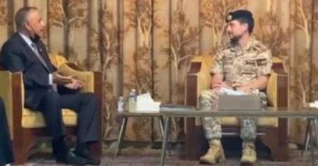 ولي العهد يزور ابناء واحفاد الشيخ حسين الطراونة فيديو