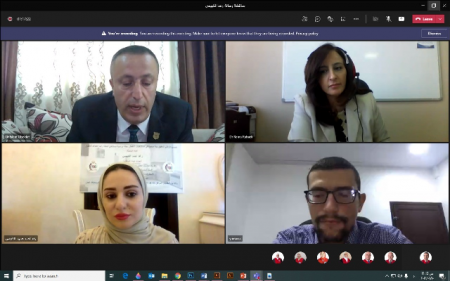 مناقشة رسالة الماجستير الأولى في تخصص التصميم الداخلي في جامعة عمان الاهلية