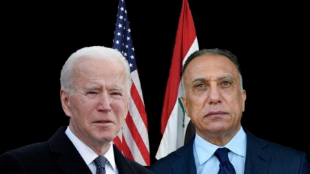 قمة بين الرئيس الأميركي بايدن وورئيس الوزراء العراقي الكاظمي في واشنطن