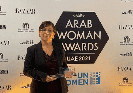 أردنية تفوز بجائزة المرأة العربية 2021