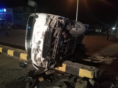 وفاة ستينية و4 إصابات بتدهور مركبة في إربد
