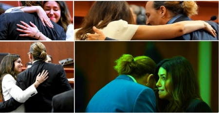 صور ولقطات فيديو عن ارتباط جوني ديب ومحاميته بعلاقة عاطفية (شاهد)