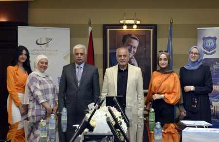 رئيس جامعة عمان الأهلية يكرم الطلبة الفائزين في جائزة الحوراني للفنون والتصميم  الدورة الثانية 2022