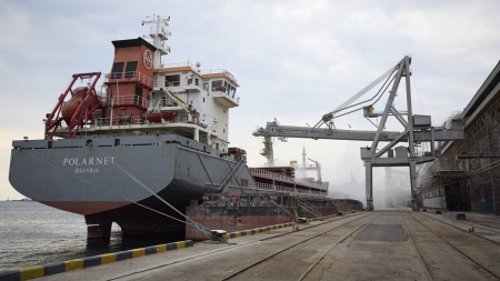 العالم يتنفس الصعداء أول سفينة حبوب أوكرانية تغادر أوديسا