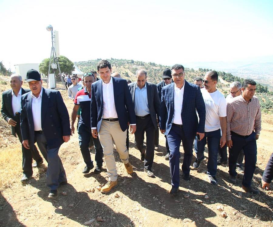 وزير الزراعة يفتتح غابة أورنج في جرش