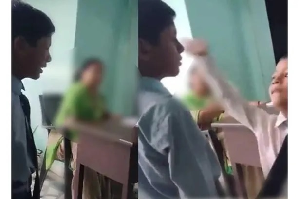 فيديو أثار الغضب.. معلمة هندية تجبر طلاب هندوس على صفع طالب مسلم وإذلاله (شاهد)