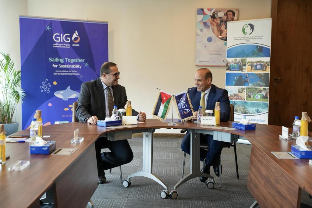 أتفاقية رعاية وشراكة بين مجموعة الخليج للتأمين  الأردن والجمعية الملكية لحماية البيئة