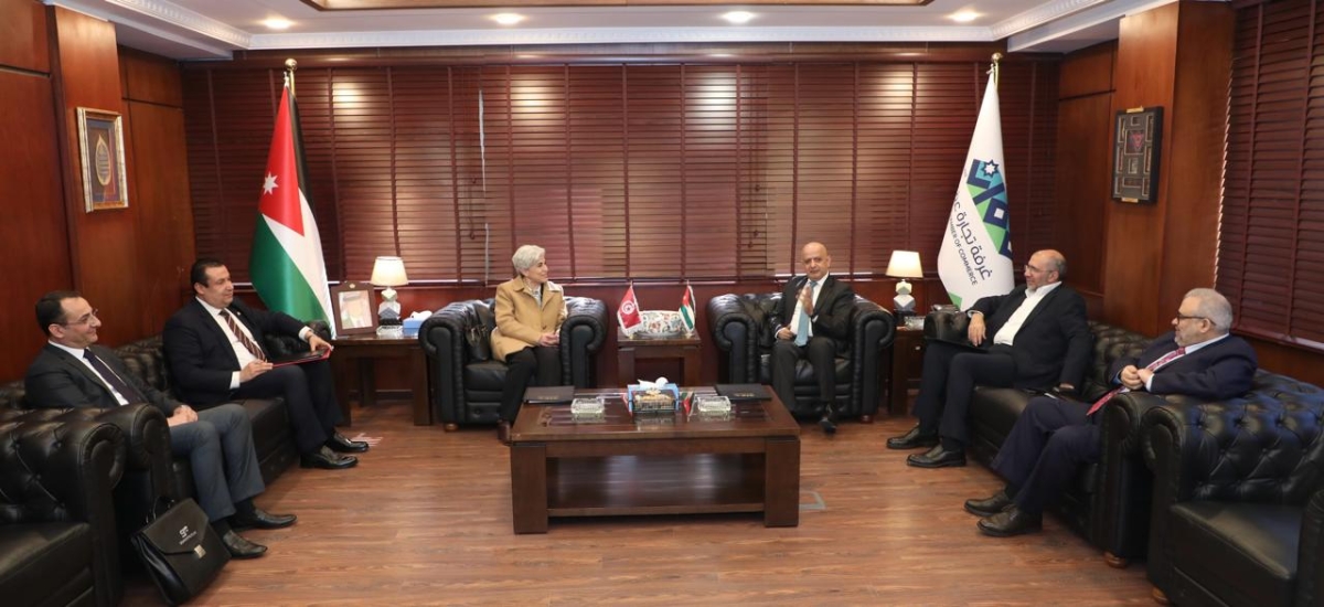 الحاج توفيق يدعو للنهوض بالعلاقات التجارية والاستثمارية بين الأردن وتونس