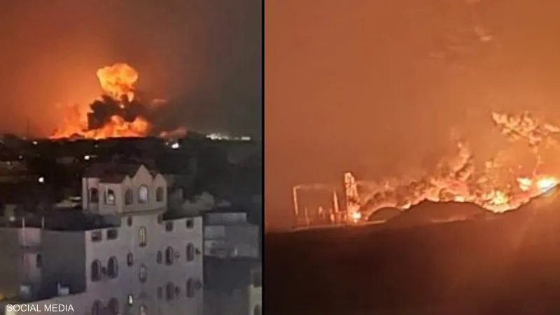بأكثر من 30 طائرة.. عدوان إسرائيلي بتنسيق امريكي على الحديدة في اليمن