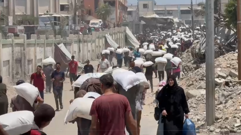 الهيئة الخيرية الهاشمية: دخول كميات كبيرة من أكياس الطحين إلى قطاع غزة