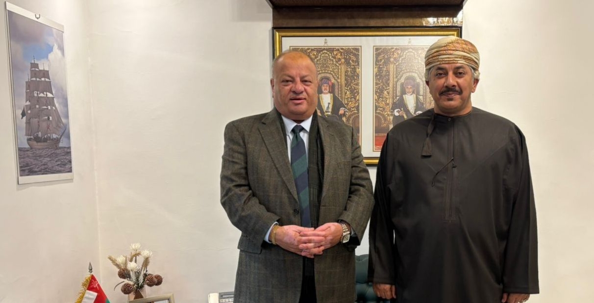 سماوي يلتقي سفير سلطنة  عُمان لدى المملكة الأردنية الهاشمية