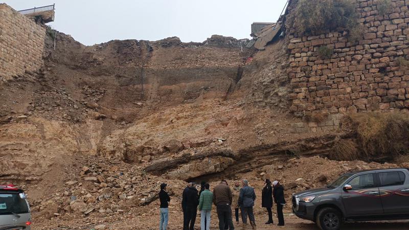 تقرير نقابة المهندسين يحدد أسباب انهيار سور الكرك ويوصي بإجراءات