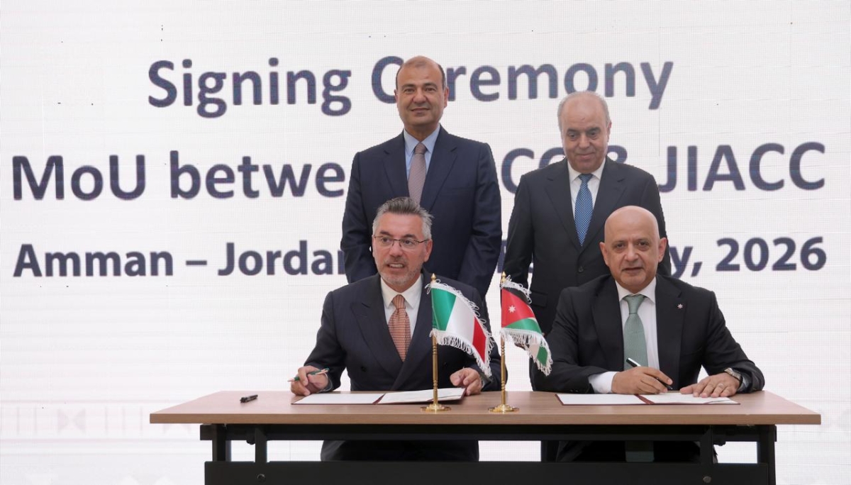 غرفتا تجارة الأردن والعربية الإيطالية توقعان اتفاقية لتدريب وتأهيل شباب أردنيين