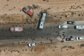 وفاة 35 شخصا واصابة العشرات باصطدام حافلتين في سوريا.. تفاصيل الحادث المأساوي