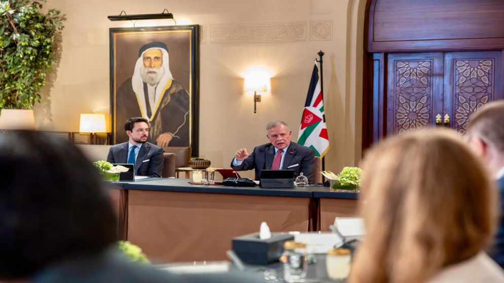 الملك يستقبل وفدا من مساعدي أعضاء في الكونغرس الأميركي